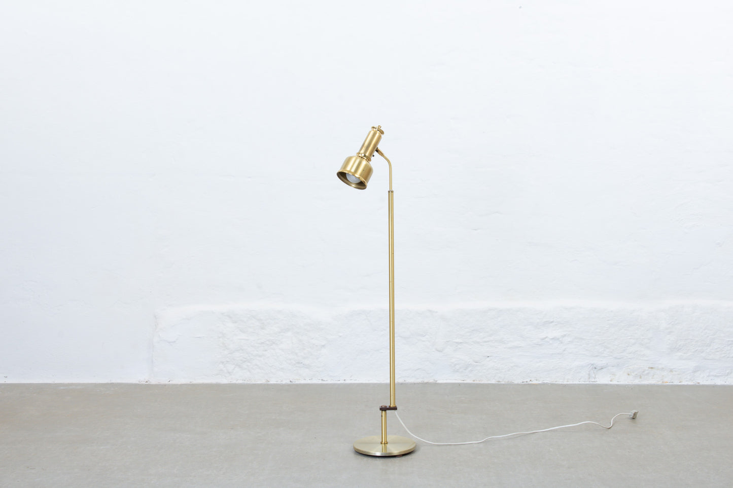 1970s brass floor lamp by Dansa Lamp