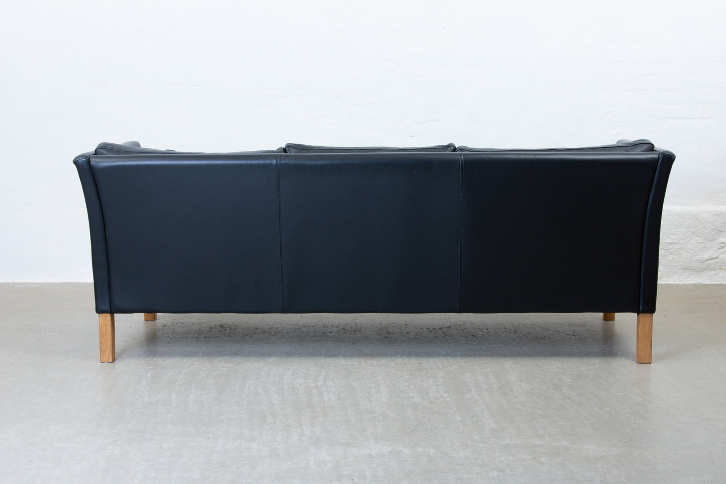 1990s three seat leather sofa by Skipper Møbler