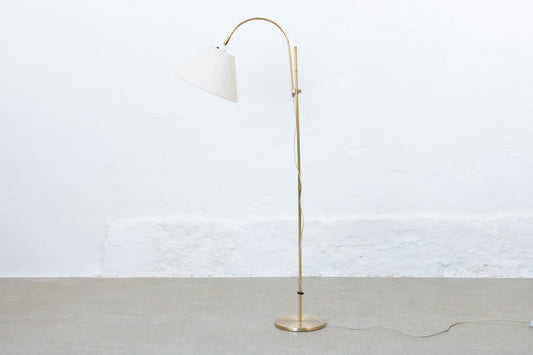 1960s height-adjustable floor lamp with shade