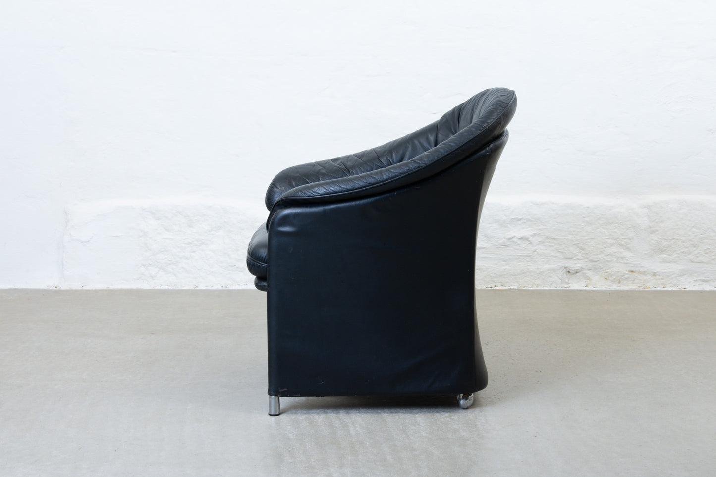 1970s leather occasional chair by Göte Möbler