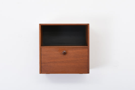 1960s floating teak shelf by Børge Mogensen