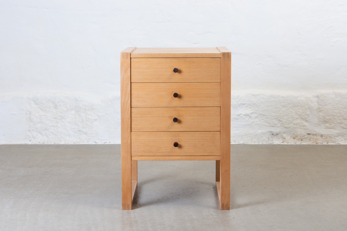 1970s low chest in beech by Kurt Østervig