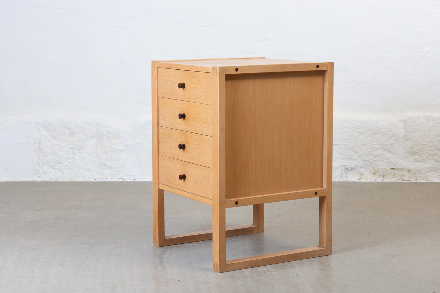 1970s low chest in beech by Kurt Østervig
