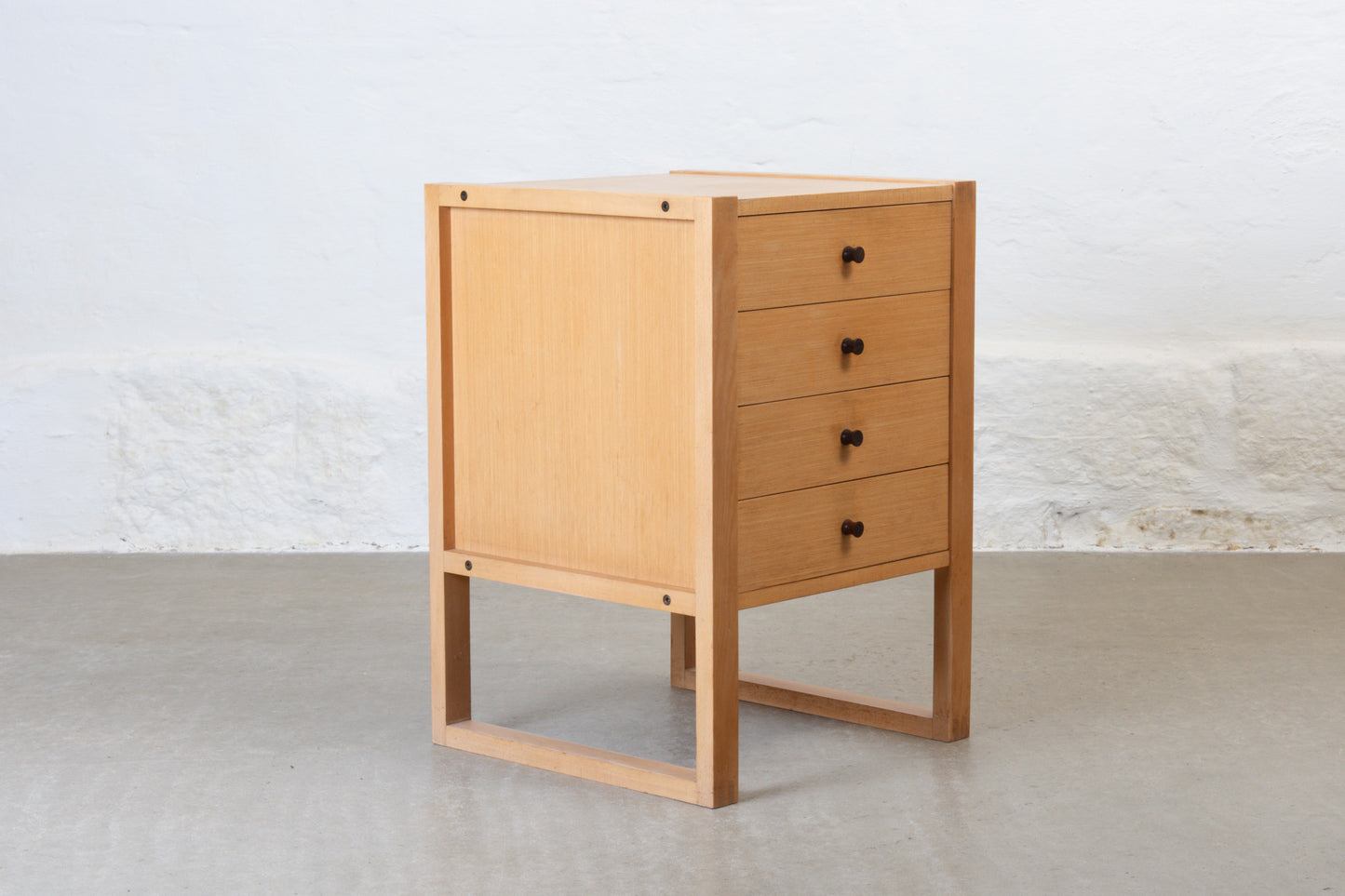 1970s low chest in beech by Kurt Østervig