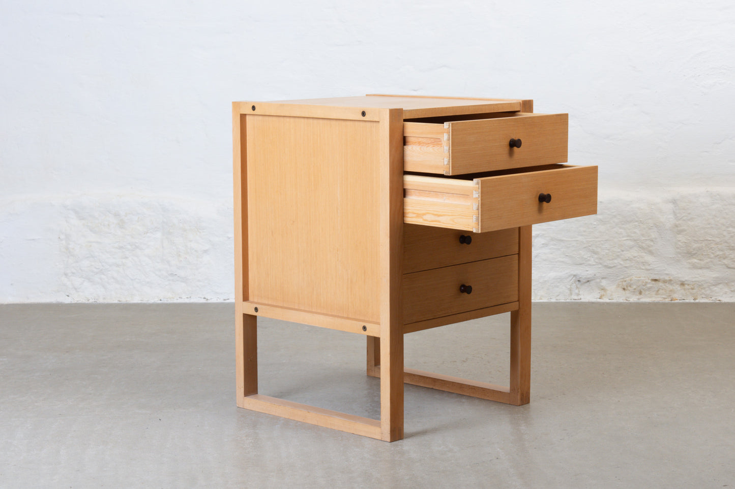 1970s low chest in beech by Kurt Østervig