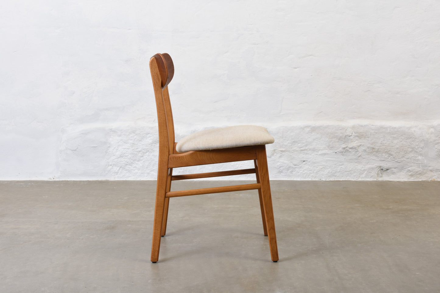 Two available: 1960s teak + oak dining chairs