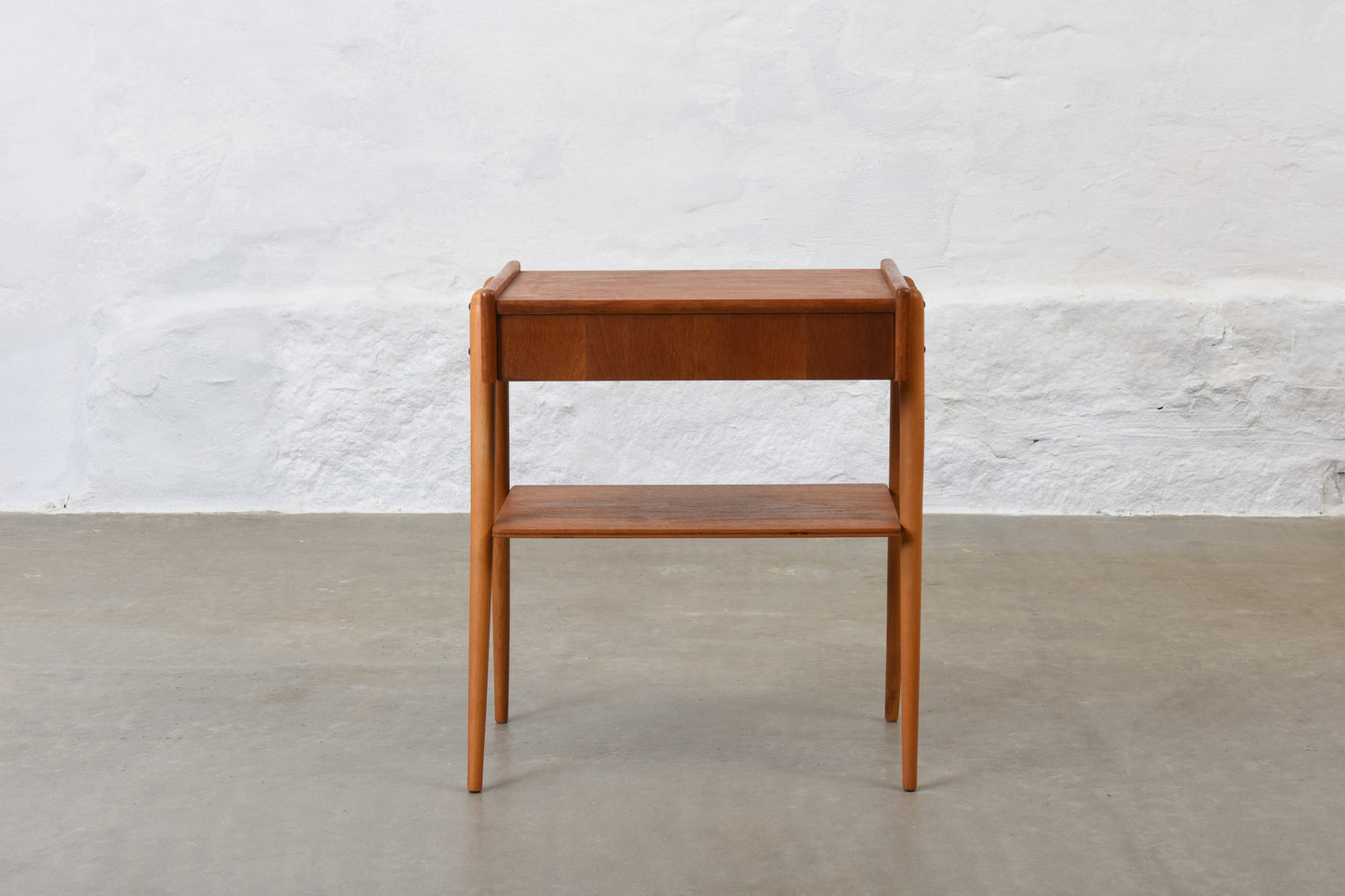 1960s teak bedside table by AB Carlström & Co.