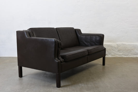 1960s leather two seater by G. Thams