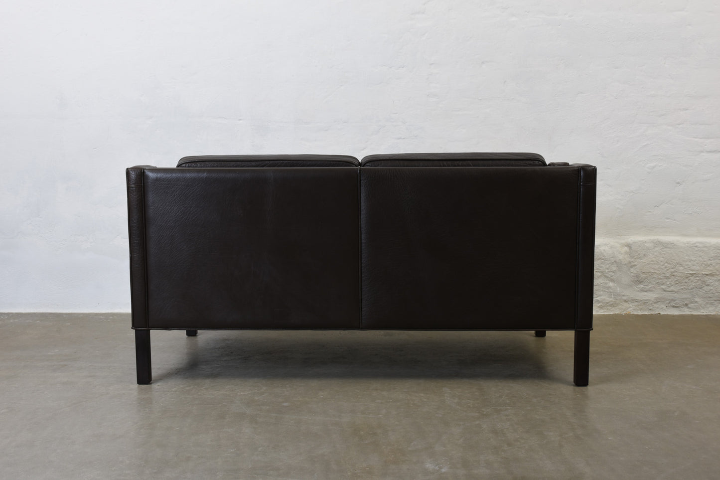 1960s leather two seater by G. Thams