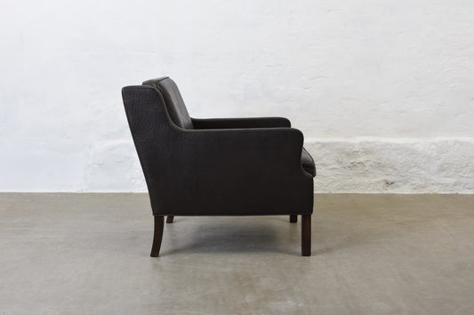 1960s leather lounger by G. Thams