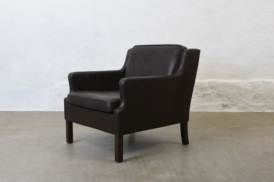 1960s leather lounger by G. Thams