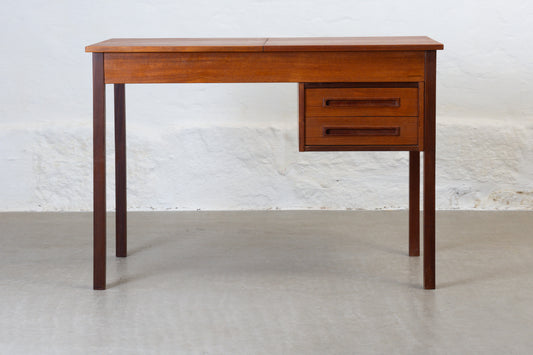 1960s single pedestal teak desk