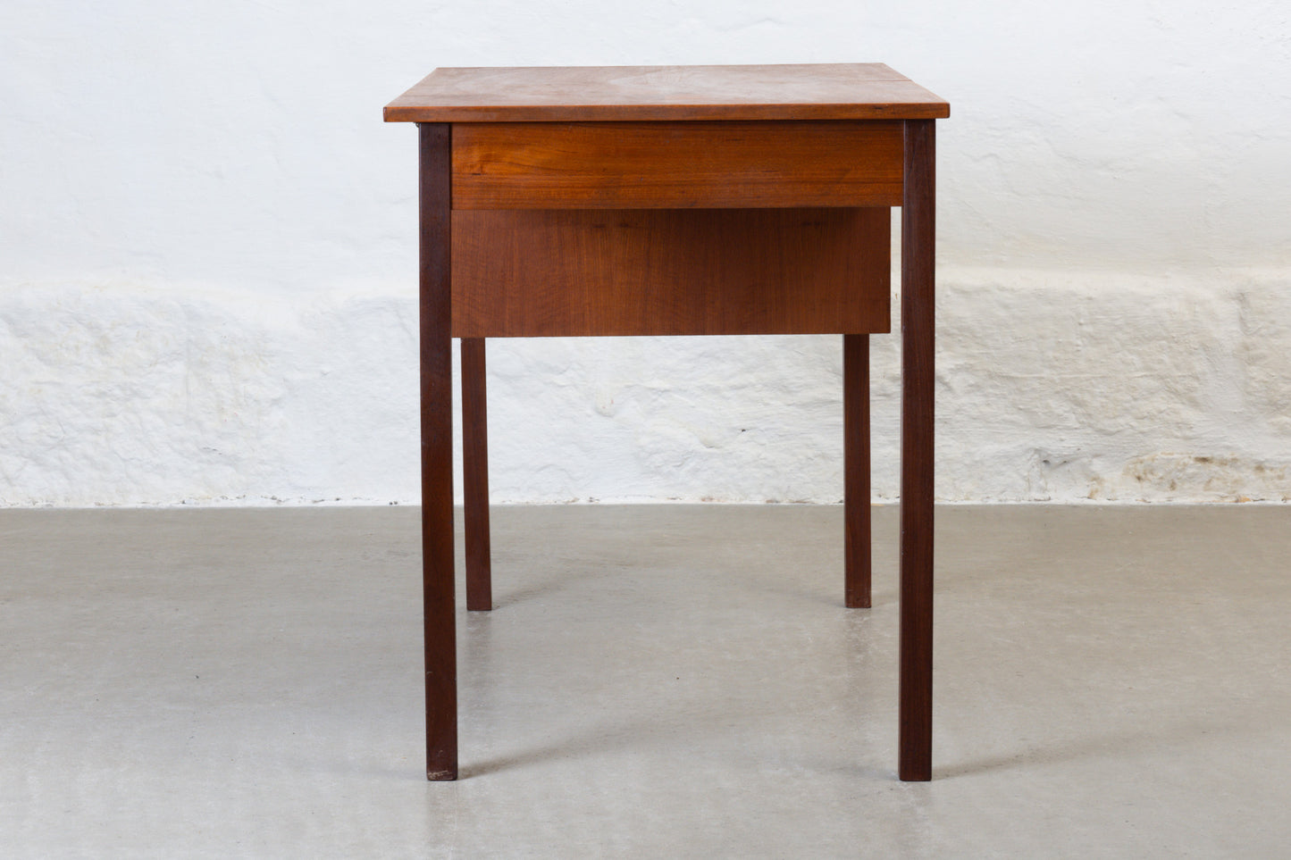 1960s single pedestal teak desk