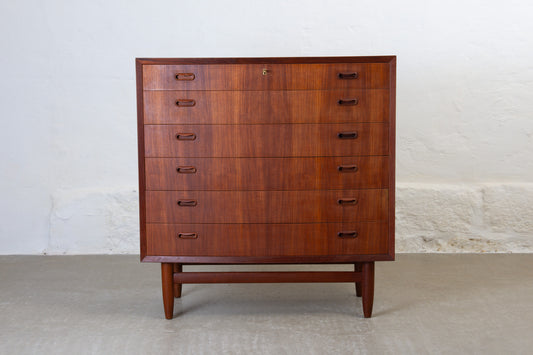 1960s teak chest of drawers - 100W cm