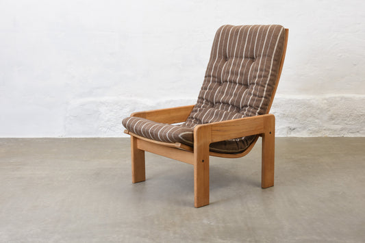 1970s high back lounger by Yngve Ekström