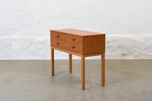 1960s Swedish teak hallway chest