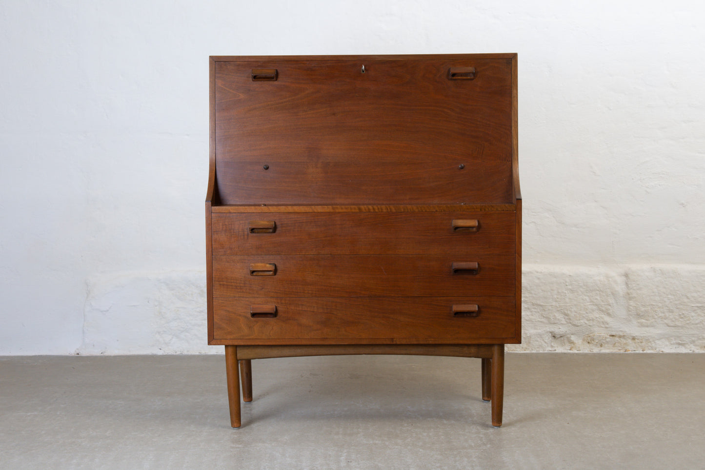 1950s secretary in walnut by Børge Mogensen