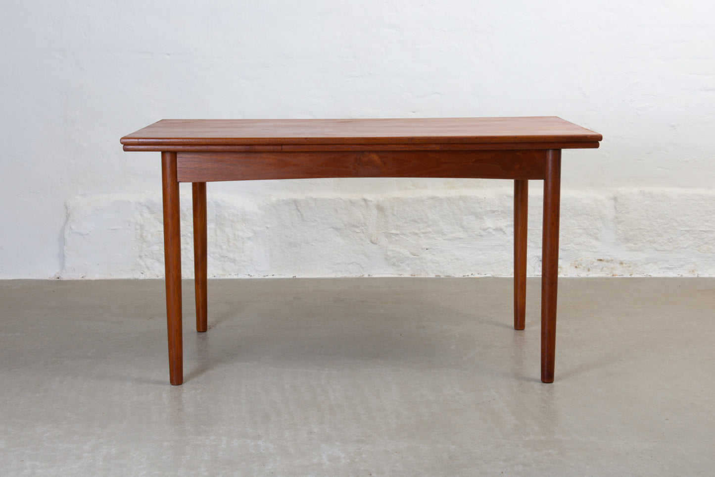 1960s extending teak dining table - 134L cm