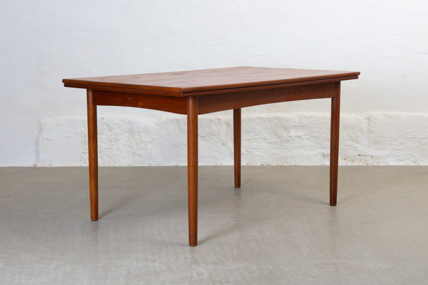 1960s extending teak dining table - 134L cm