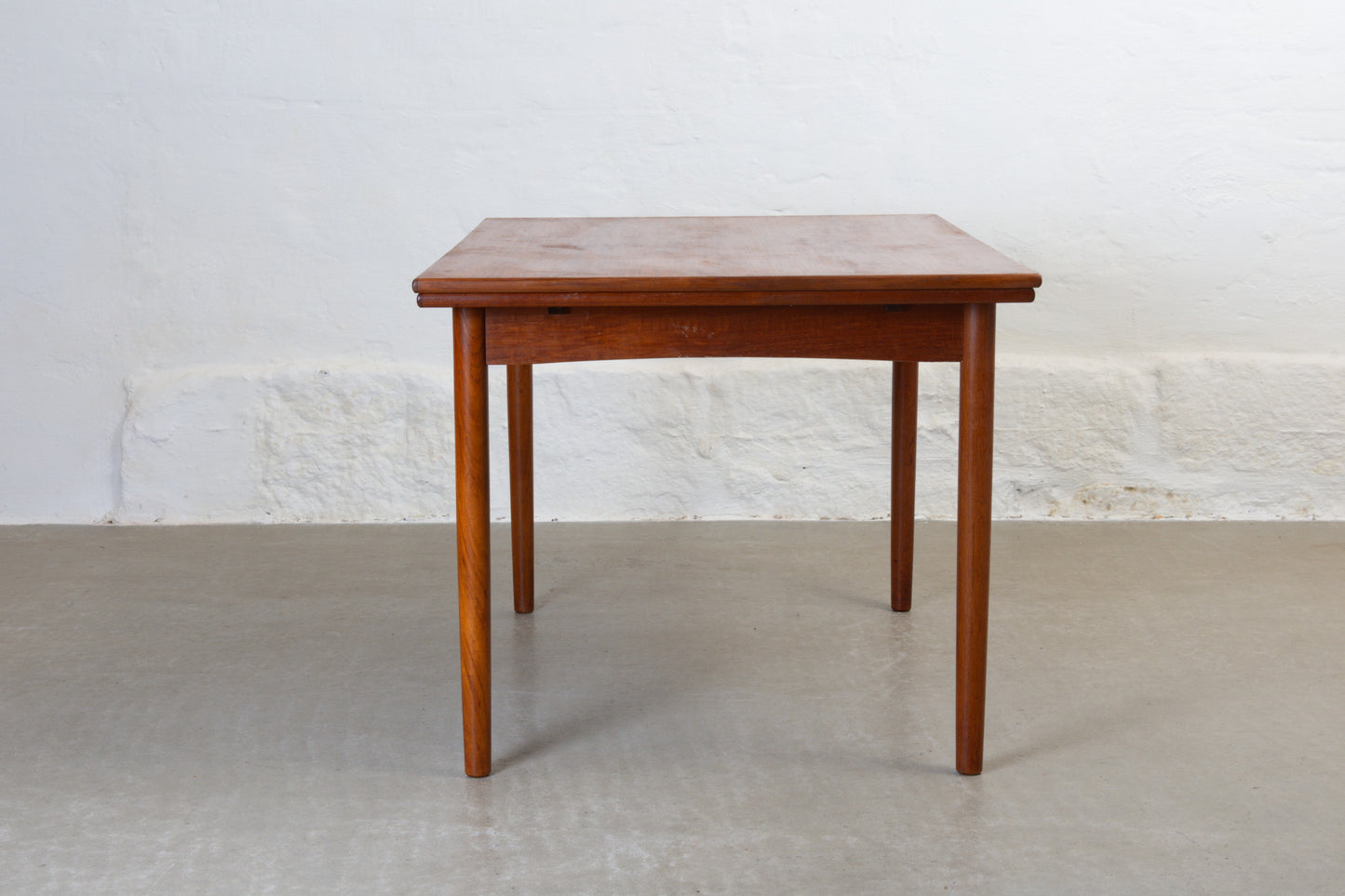 1960s extending teak dining table - 134L cm