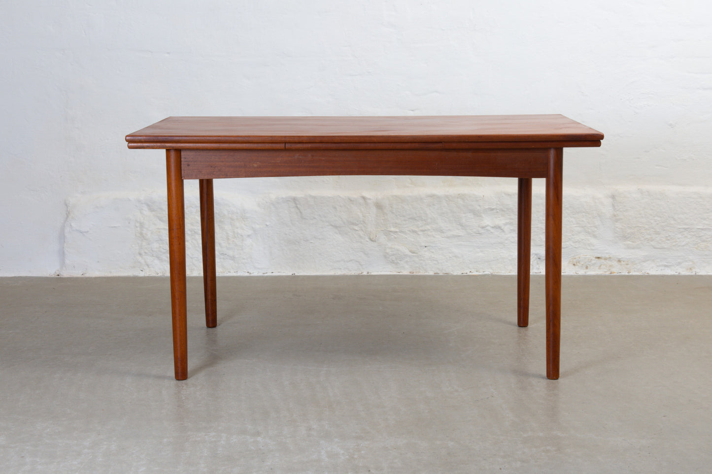 1960s extending teak dining table - 134L cm