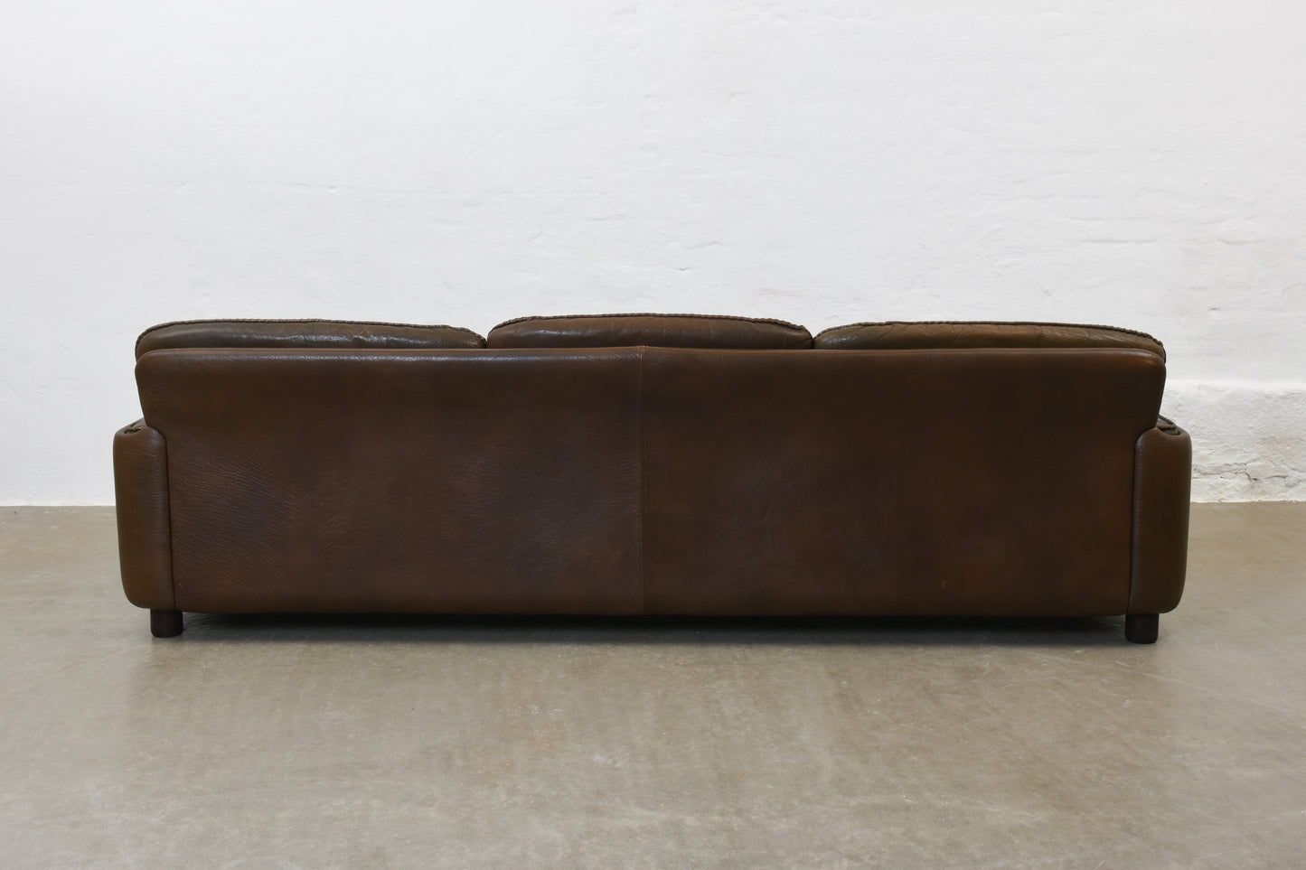 1970s leather three seater by Vatne Möbler