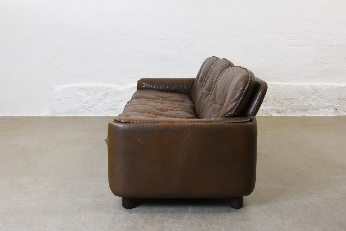 1970s leather three seater by Vatne Möbler