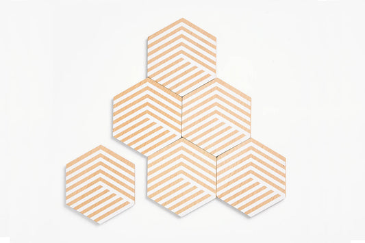 Table Tile coasters by Areaware - Optic White