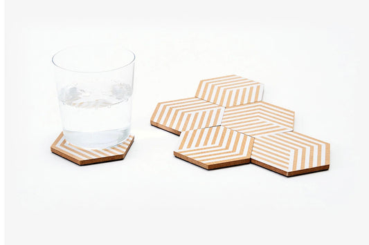 Table Tile coasters by Areaware - Optic White