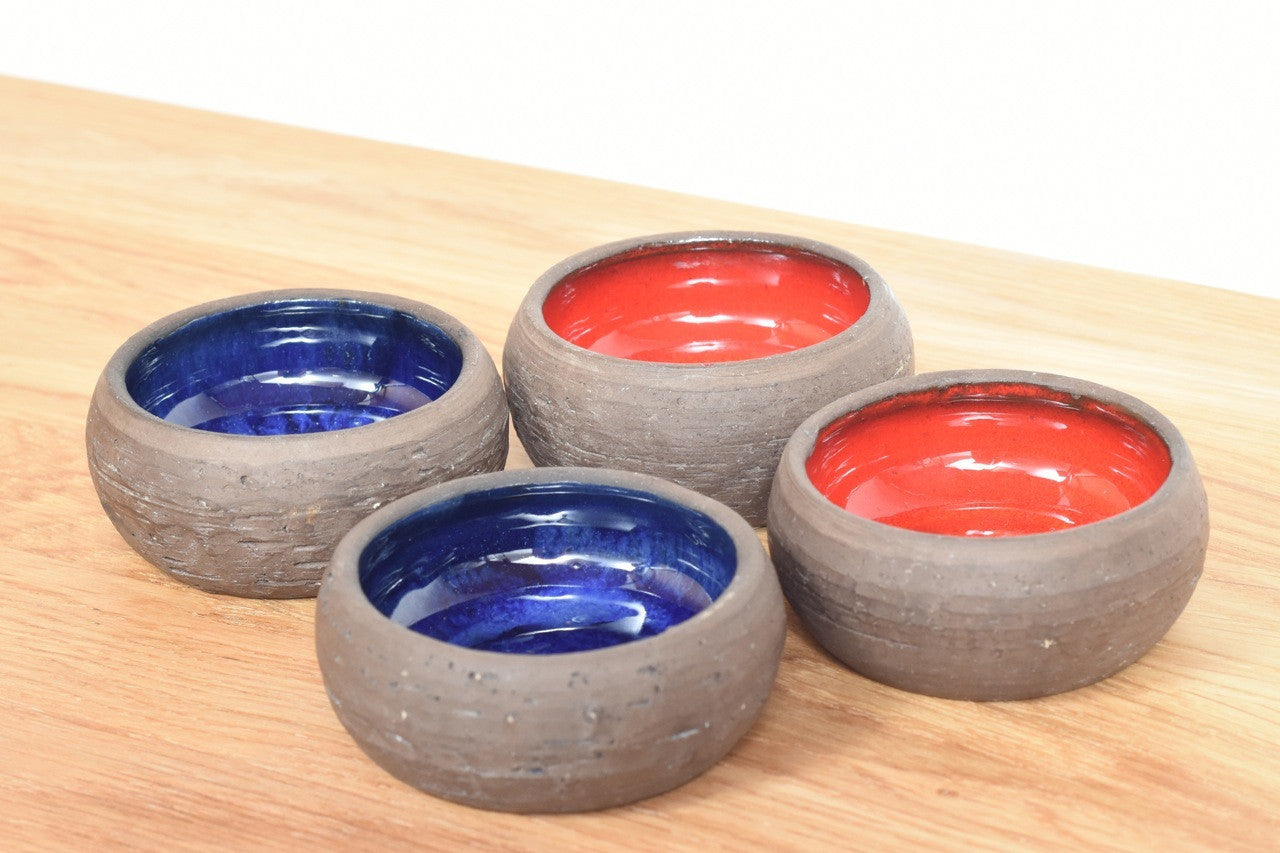 Set of four ceramic ramekins