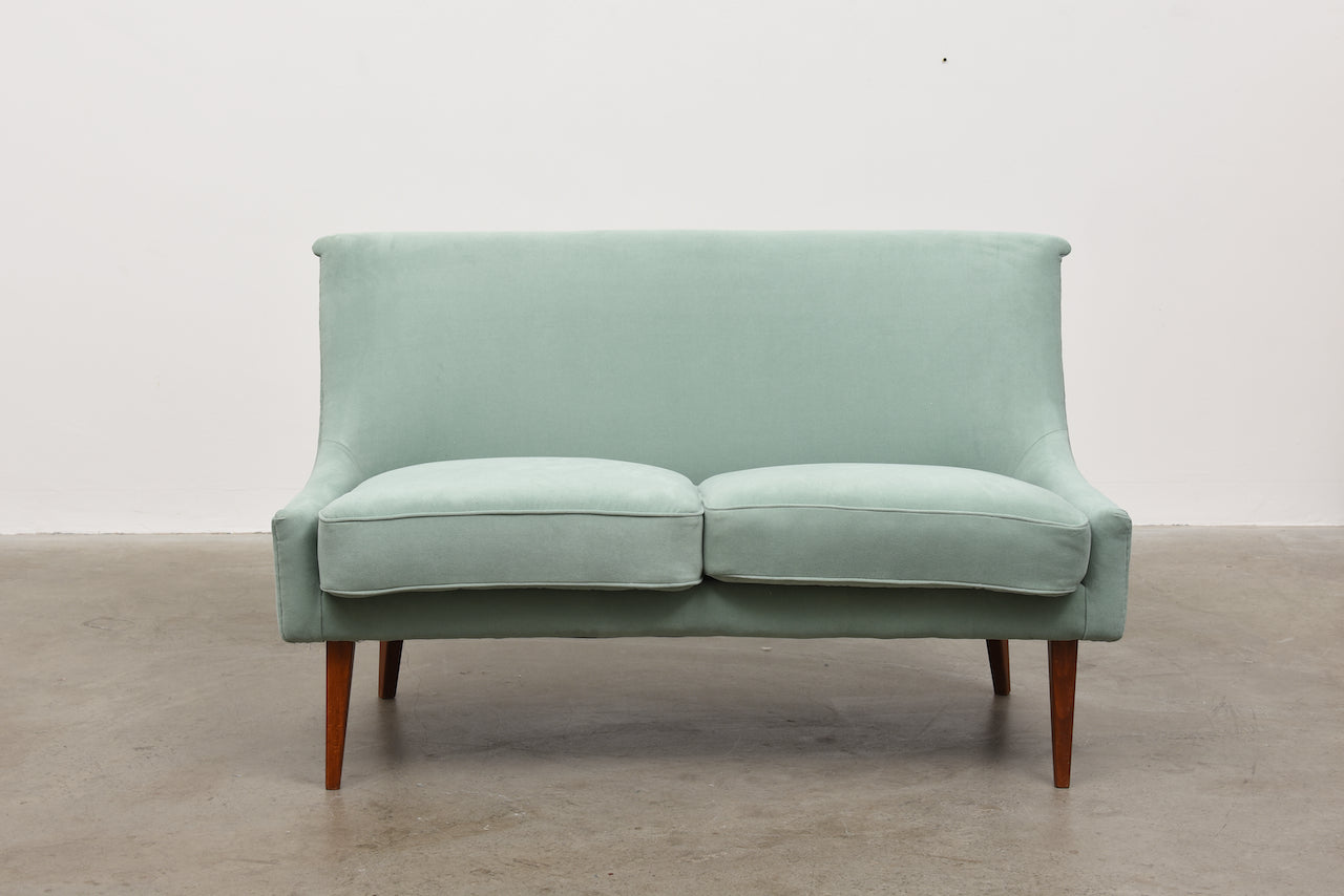1950s Swedish sofa in velvet