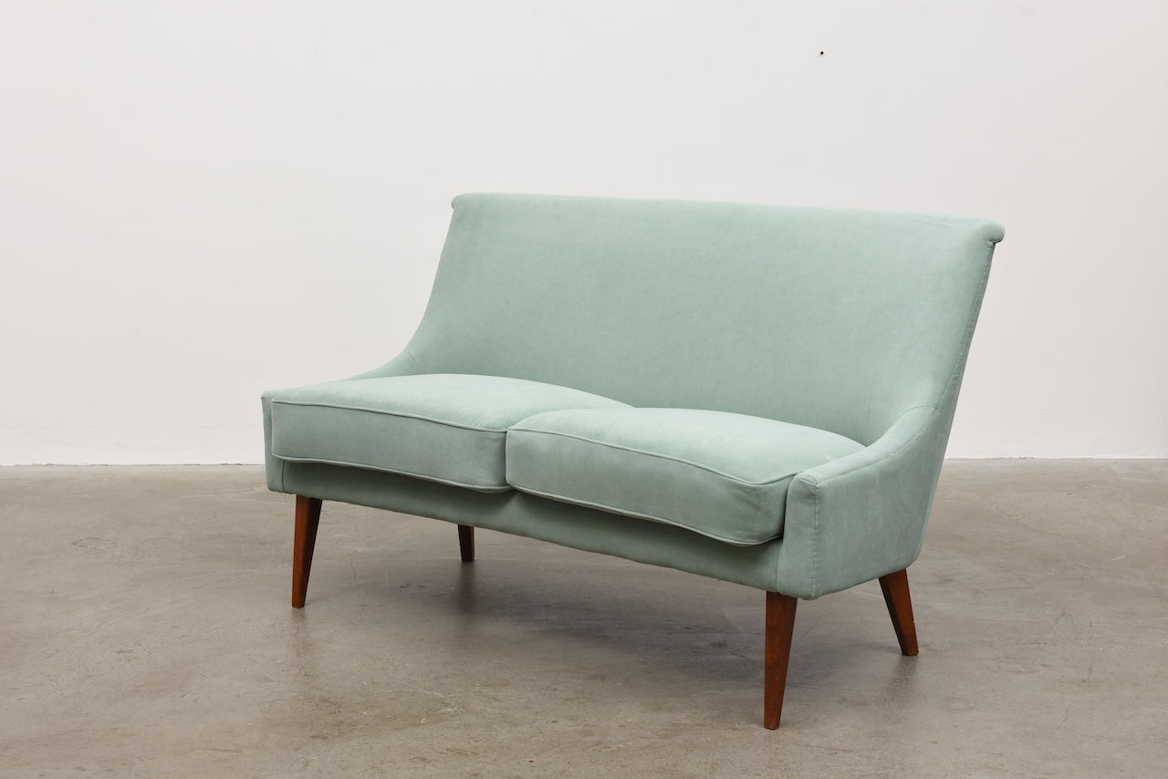 1950s Swedish sofa in velvet