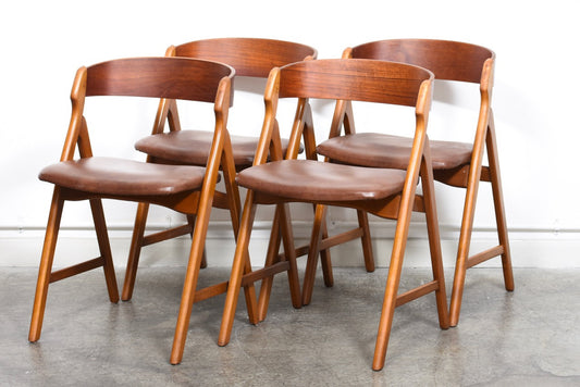 Set of four chairs by Henning Kjaernulf