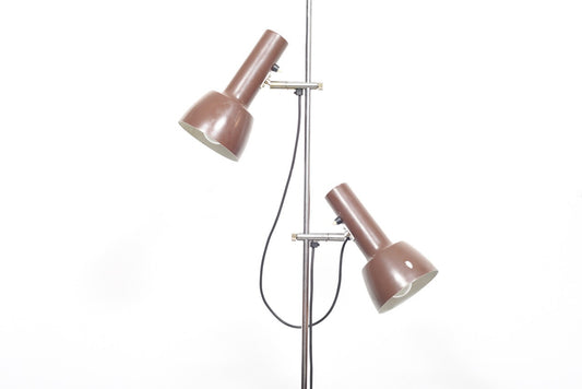 Twin-headed floor lamp