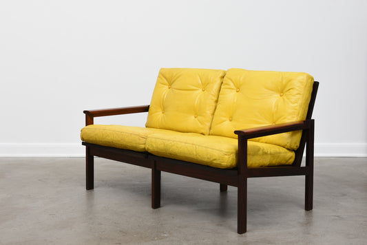 Capella sofa in rosewood by Illum Wikkelsø