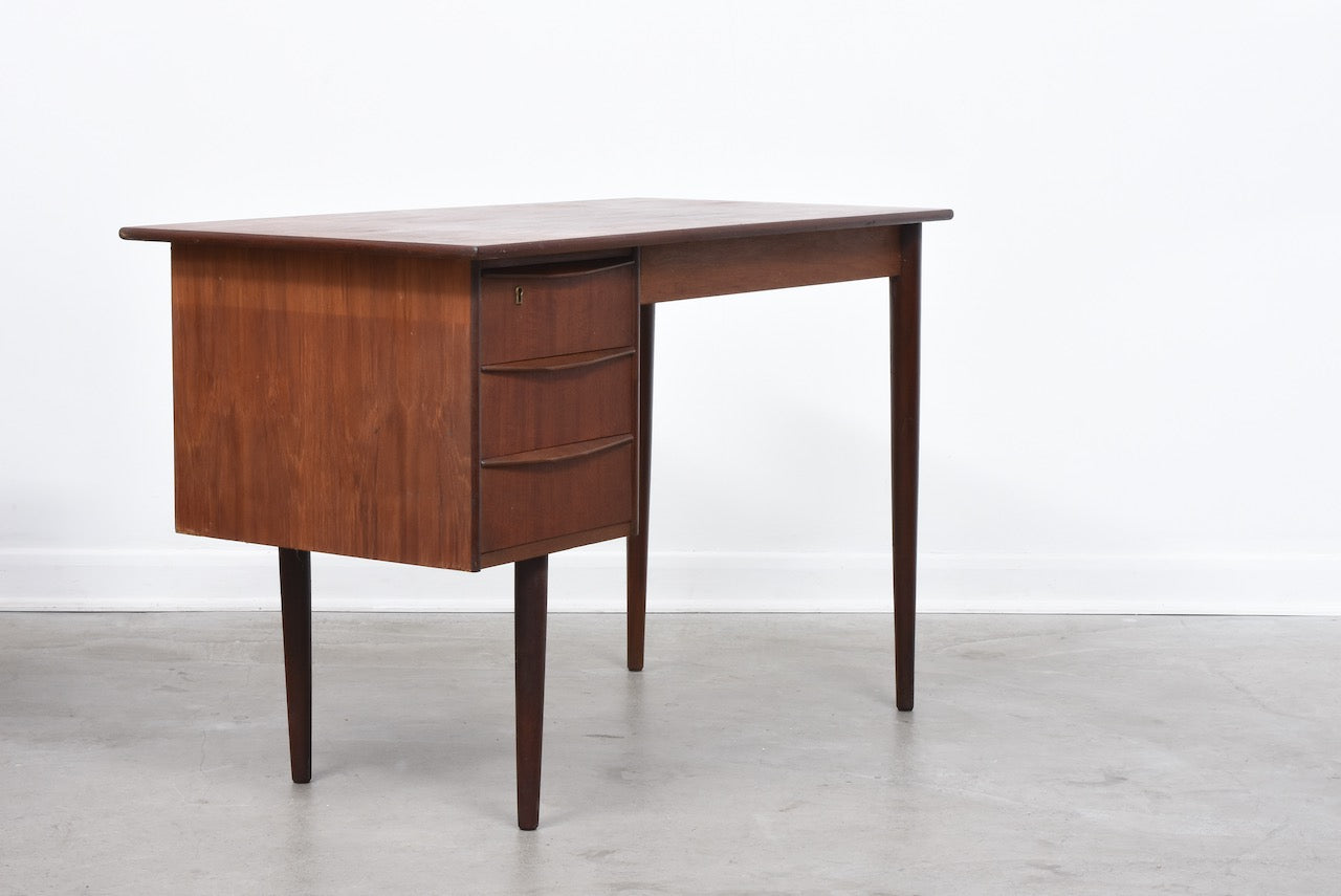 1960s teak desk with drawers