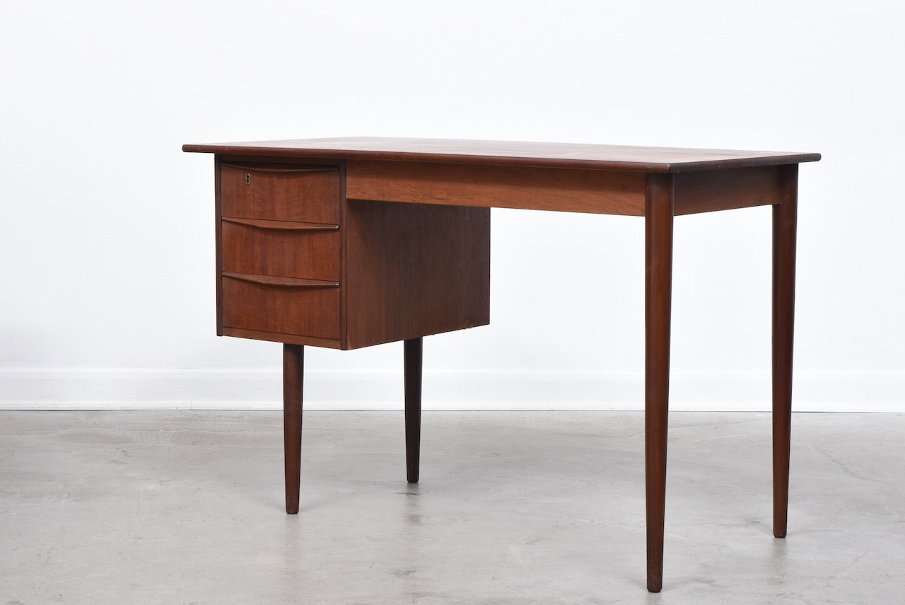 1960s teak desk with drawers