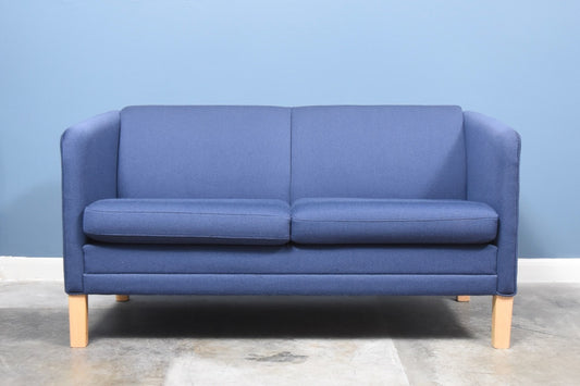Blue wool two seater