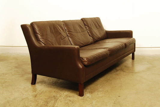 Three seat leather sofa