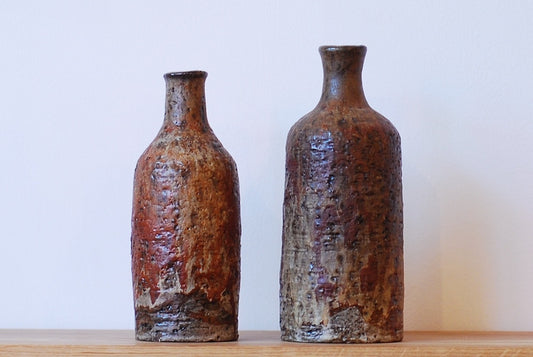 Pair of stoneware vases