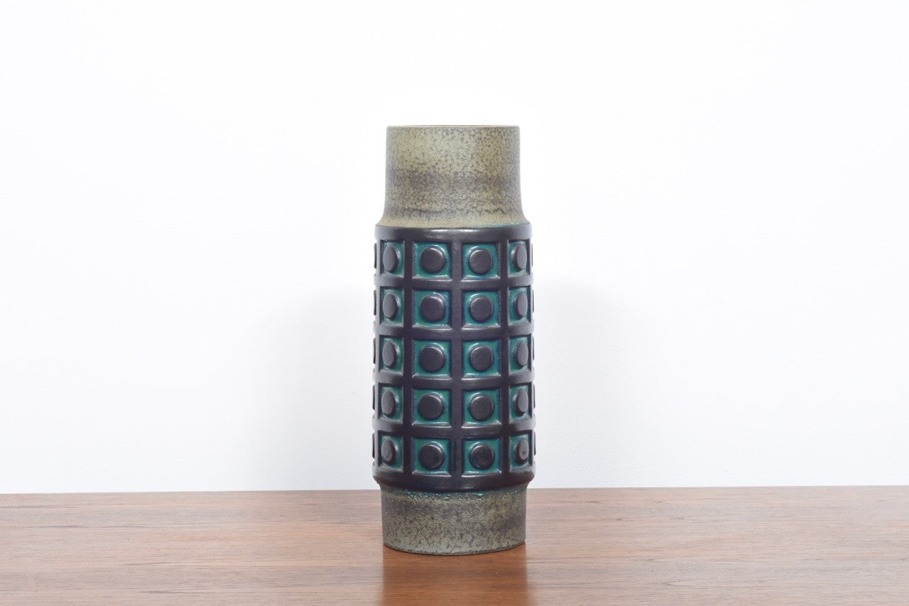 Tall West German ceramic vase