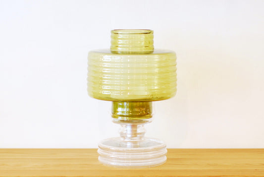 Glass candle holder by Nanny Still