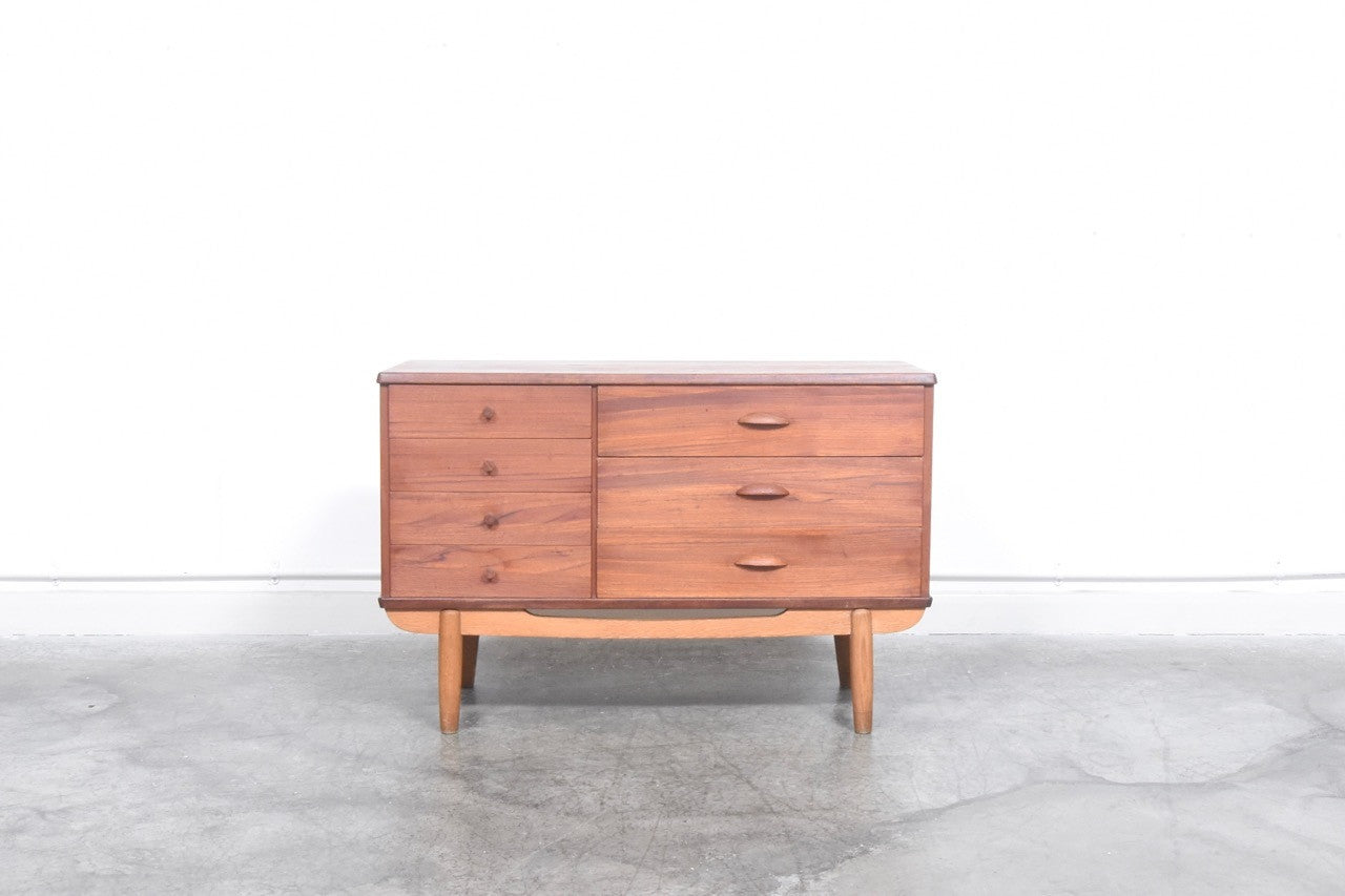 Low teak chest