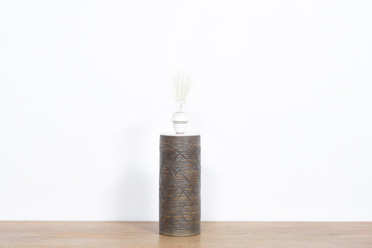 Large stoneware table lamp