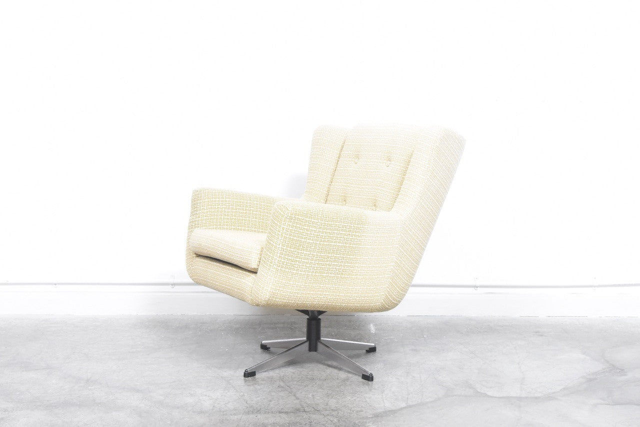 Wool swivel chair by Skjold Sørensen