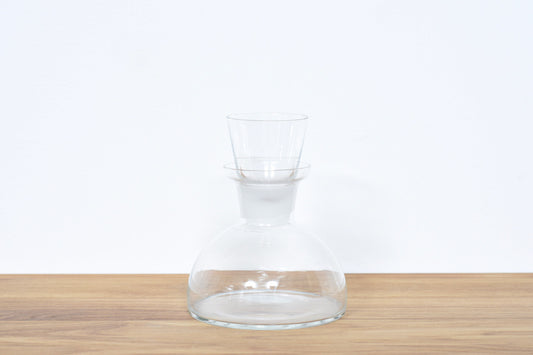 Glass decanter with shot glass