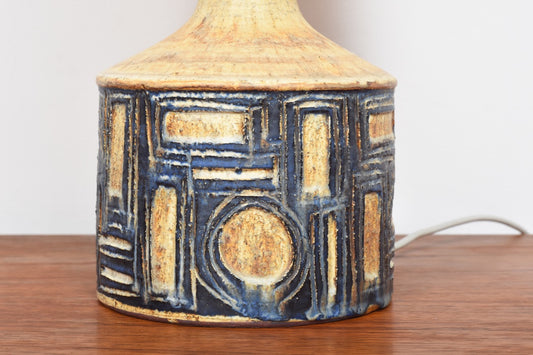 Large stoneware table lamp