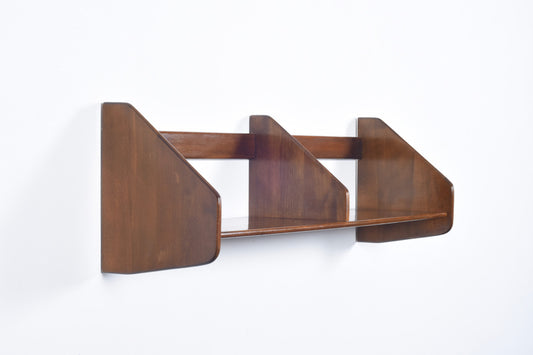 Stained beech shelf No. 1