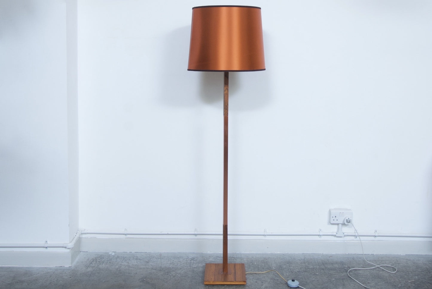 Rosewood Kardinal floor lamp by Jo Hammerborg