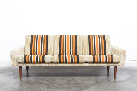 1960s three seater with beige upholstery